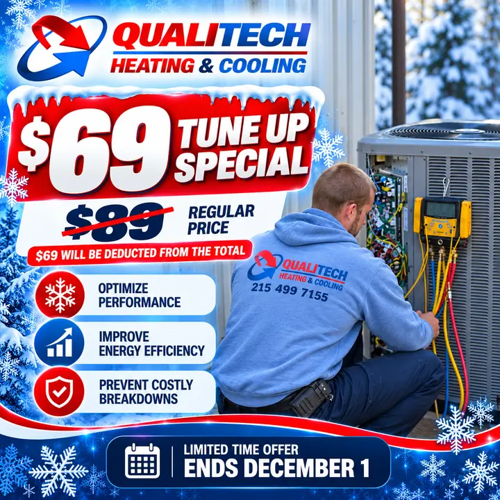 Qualitech $69 tune-up special, regular price $89, limited time offer ends December 1